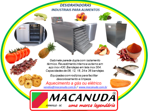 DESIDRATADORA INDUSTRIAL DE ALIMENTOS VENDAS EM SANTA MARIA RS